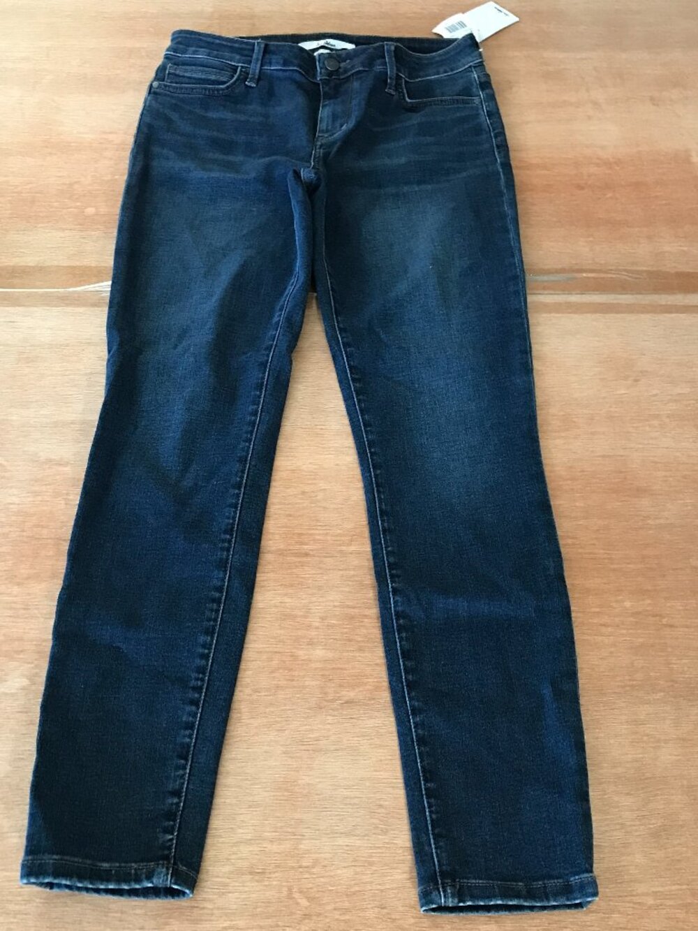 Sam Edelman The Kitten Skinny Ankle Jeans Women 28 Blue Mid Rise Dark Wash NWT